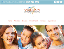 Tablet Screenshot of andersonfamilydentalcare.com